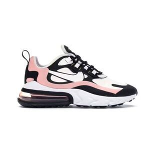 NIKE Air Max 270 React 'Black White Bleached Coral' Running Shoes Size 11